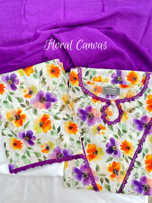 Floral Canvas 3pcs